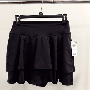Stylish Black Layered Skirt